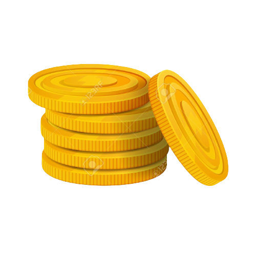Amount of moedas oro