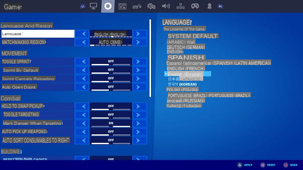 La mejor configuración de Fortnite para PS4