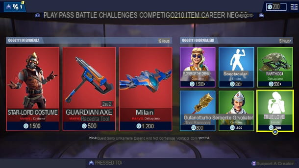 Comment offrir des skins sur Fortnite PS4