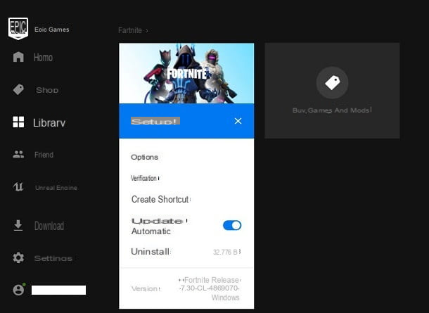 Como atualizar Fortnite