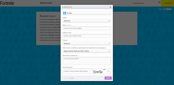 Como alterar e-mails no Fortnite