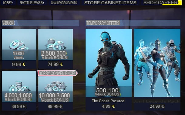 How to shop on Fortnite from PC