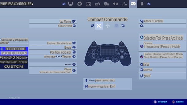 Comment changer les commandes sur Fortnite PS4