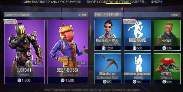 Come shop for free on Fortnite